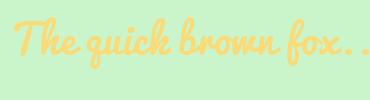 Image with Font Color FBDA78 and Background Color CAF4C9